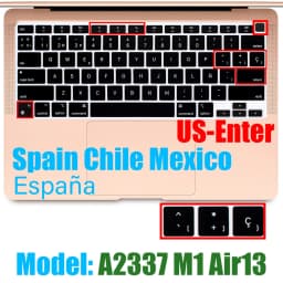 For Macbook Air13 M1 Chip Keyboard Cover Laptop Silicone Protective Film For Macbook A2337 13.3Air Keyboard Cases Release 2020