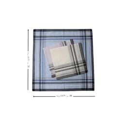 38cm/14.9in Soft Cotton Men's Handkerchief Classic Striped Pattern Multicolor Options Stylish Men's Accessory