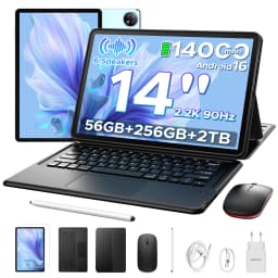 DOOGEE U14 2 in 1 Tablet PC 14 Inch 2.2K Incell Screen Gemini Ai 14000mAh Battery 56GB RAM(8+48) 256GB ROM 16MP Main Camera Widevine L1 Supports Tablet PC