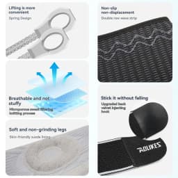 AOLIKES 1PC Compression Crossfit Elastic Sport Knee Sleeve with Long Straps Knee Brace with Silicone Gel for Basketabll Cycling