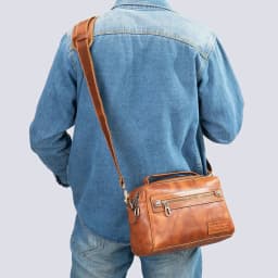 Vintage Leather Strap For Shoulder Bag Adjustable Long Strap For Messenger Bags Men's Bag Strap