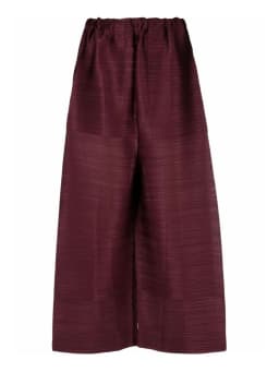 Miyake Summer New Women's Slim Pleated Open-ankle Wide-leg Pants