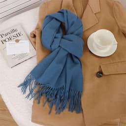 70Color Solid Winter Women Scarf Warm Thicken Cashmere Shawl Outdoor Tassels Pashmina Lady Wrap Windproof Scarves Fashion Luxury