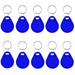 10pcs 125KHz T5577 Keyfobs Rewritable Duplicate Tag 5200 Proximity Copy Access Card ID Token Ring RFID Cloner Keychain