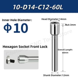Saw Milling Cutter Slitting Saw Arbor Blade Holder CNC Slotting Machining Metal Cutting Tool Front Rear Lock 5 6 8 10 13mm