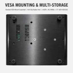 Partaker 12th Gen Alder Lake Fanless Mini PC Intel Core I7 1255U 1260P 1165G7 10510U HD DP Win 11 Gaming Desktop Computer