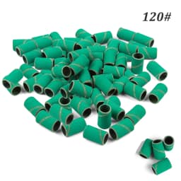 1000pcs Nail Sanding Bands Nail Drill Bit Caps Accessories for Manicure Gel Polish Removing Manicure Tool 80# 120# 180# 240# Set