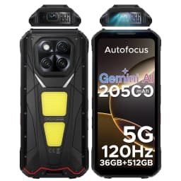 DOOGEE V Max Play Phone with projector, battery 20500mAh, double camping lamp, 36 GB of RAM (16 + 20), 512