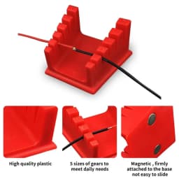 HZY ABS Welding Wire Fixture Soldering Wire Holder Cable Clamp Holder for 30AWG-12AWG Wire Welding Bench with 5 Gears