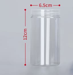 1PC Plastic Packing Bottle PET Clear Empty Seal Bottle Circular Bucket Storage Biscuit Jar Food Grade Sealed Cans Tank Container