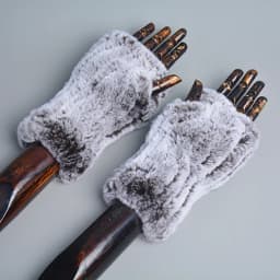 Lady Winter 100% Natural Real Rex Rabbit Fur Glove Women Soft Rex Rabbit Fur Glove Foashion Warm Knitted Genuine Fur Gloves