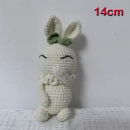 Handmade Kid Room Deco Stuffed Plush Toy Animal Amigurumi Handcrafts Kids Gifts Soft Fox Cow Lamb Birthday Sleeping Dolls