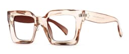 Vintage Oversized Square Anti Blue Light Reading Glasses Women Men Finished Presbyopia Eyeglasses Customized Prescription Glass
