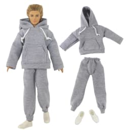 1 Set Doll Clothes Leather coat Outfit for 12 inch Ken Doll Many Style for Choice A02