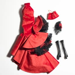 Supermodel Doll Clothes Suit Black Red Wedding Dress 32cm DollHouse DIY Dress Up Toys 1/6 Anime BJD Collector Birthday Gifts