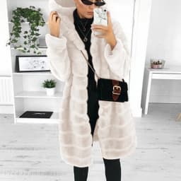 Plus Size 4XL Winter Thicken Mink Coats for Women Fluffy Faux Fur Long Coat Women Warm Hooded Jackets For Women Overcoats куртка