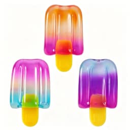 NeeDoh Nice-Sicle Popsicle Sensory Squeeze Toy Super Stress Ice Lolly Relief for Kids Adults Summer Easfestival Gifts