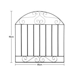 【Breeins】Modern House Grill Designs Front Door Wrought Iron Main Gate For Garden