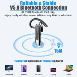 New Bee B45 B41 M52 Bluetooth Headset Wireless Earpiece Earphones Dual Mic Mute Handsfree Noise Reduction Business Driving