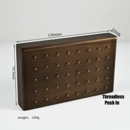 Wood Body Piercing Jewelry Display with Thread Holder Rack Stand Seller Jewelry Cases Shelf Multi Jewelry Top Storage Tools