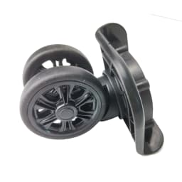 GUGULUZA 2Pcs Suitcase Replacement Wheel Universal 360° Swivel Luggage Wheels Trolley Wheel Double Row Travel Case Repair Wheels