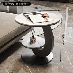 BJ BJ Light Luxury Living Room Sofa Side Table Balcony Small Round Table Advanced Sense Creative Home Small Coffee Table Advanc