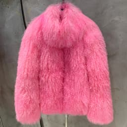 Mongolian Fur Jacket Stand Collar Women's Mongolian Fur Coat Winter Warm Winter Natural Fur Cloth 908