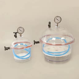 Vacuum Desiccators, Small Lab Desiccator, Double Valves Glassware Lab Desiccator Dryer Vacuum Desiccator Jar, 150mm/250mm