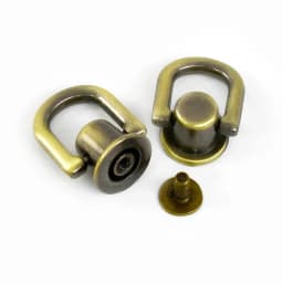 4/10/20Pcs 10mm Metal D Ring Screw Rivet Stud Bag Side Hanger Strap Chain Connector for Handbag Purse DIY Hardware Accessories