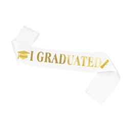 2024 Graduated Satin Sash Glitter Crown for Graduation Party Decoration Balloons Photo Booth Props Bachelor Graduated Supplies