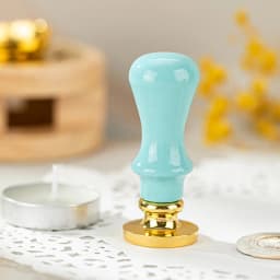 Wax Seal Stamp DIY Handmade Art Tools Fire Paint Stamp Handle Antique Metal Sealing Rosewood Handle Wedding Invitations SB024