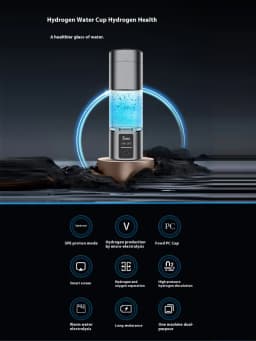 2025 New Hydrogen Water Generator H2 Hydrogen Water Cup Portable Rich Hydrogen Water Bottle