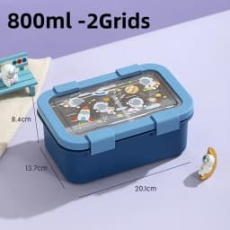 Cartoon Lunch Box Stainless Steel Compartment Bento Box Microwave Available Food Container Students Office Worker Portable Bento