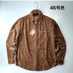 Autumn Winter New American Retro Long-Sleeve Lapel Corduroy Shirt Men's Fashion 100% Cotton Washed Single Pocket Casual Blouses