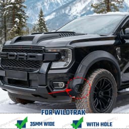 ABS Matte Black Fender Flares For Ford Ranger Next Gen T9 2023 2024 2025 2026 35mm Wide Off-road Wheel Arch Fender