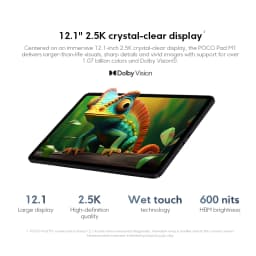 Global version tablet POCO Pad M1 processor 7s Gen 4 screen Hz 2,5K fast charge 33 W camera 8 MP