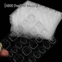 10 to 200 Sheets Nail Adhesive Tabs, Environmentally Waterproof Double-Side Nail Glue Sticker, For False Nails Press On Nails