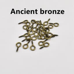 100-200Pcs/lot 4-6mm Screw Eye Pins Bails Charms Pendant Thread Eye Hooks Clasps For Jewelry Making Supplies