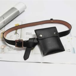 IEFB Straps All Math Men Women's Belt Mini- Packet New Fashion Black PU Leather Belts Clothes Accessories Multi-purpose 9Y116