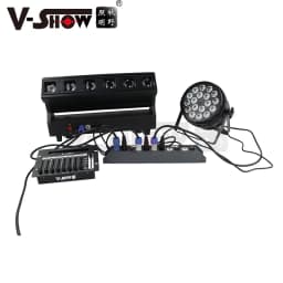 V-show 4 Port DMX512 And 4 Power Splitter For Dj Disco Stage Light Control