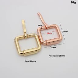 50pc16mm Metal Slides Tri-glides Wire-formed Roller Pin Buckles Strap Slider Adjuster for Bag Backpack Garment Leather Accessori