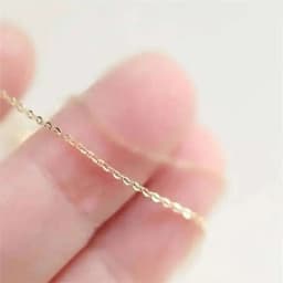 GOLDtutu14K Solid Gold Necklace, 1.1mm Minimal Simple Style Chain, Fine Jewelry, Real Au585 for Women, Girl, 2025, ok1001
