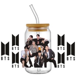 Popular Korean oppa groups easy peel waterproof Party DIY Decals 3D transfers uvdtf tumbler stickers 16oz uv dtf cup wraps