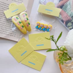 100pcs Foldable Jewelry Packaging Cards Label Tag with Hole DIY Handmade Jewellery Accessories Display Small Bussiness Wholesale
