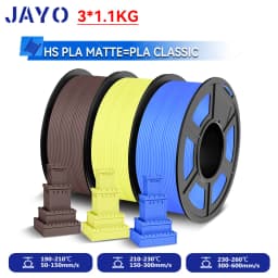 JAYO 3.3KG High Speed Matte  PLA=PLA Classic Filament 1.75mm 30mm/s - 600mm/s Print Range High Flow Speedy PLA Printer Filament