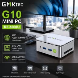 GMKtec G10 Mini PC AMD Ryzen 5 3500U 16GB DDR4 500GB SSD NVME Wifi5 BT5.0 Windows 11 Triple Display Game Office Desktop Computer