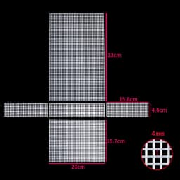 DIY Plastic Weaving Plastic Mesh Cloth White Craft Bag Fixed Grid Sheet Handmade Knitting Crochet Bags Plate Bag Accessories