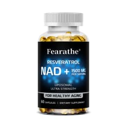 NAD Supplement, 1500 Mg - Liposomal NAD+ Supplement with Resveratrol, Supports Cellular Health, Endurance & Healthy Aging