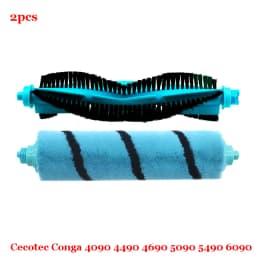 For Cecotec Conga 4090 4490 4690 5090 5490 6090 Robot Vacuum Cleaner Side / Soft Roller Brush Mop Cloth Rags Wheel Accessories