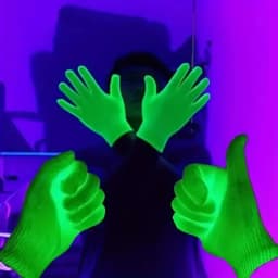 1/5Pairs Fluorescent Gloves Luminous Magic Party UV Bar Atmosphere Props Women Men Vocal Concert Glow in The Dark Neon Mittens